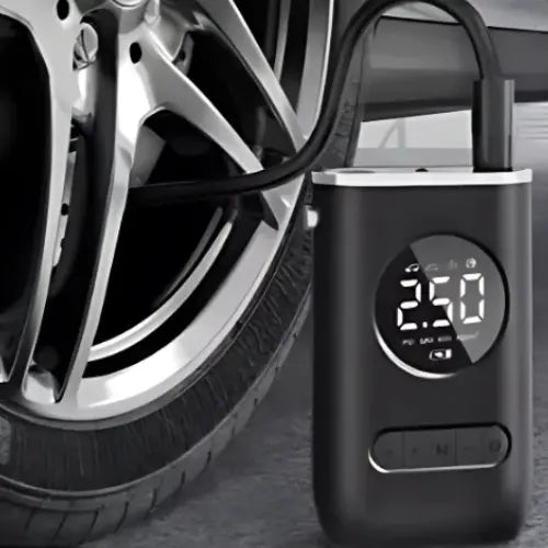 Compressor de Ar Portátil Elétrico Digital Calibrador AirMaster™ + Bicos Grátis