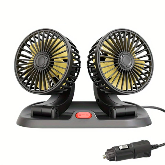 Ventilador Duplo Automotivo 360°