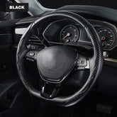 Capa de Volante de Carro Protetora Carbono Proteção Direção Tampa do Volantes Universal Antiderrapante Resistente Veicular